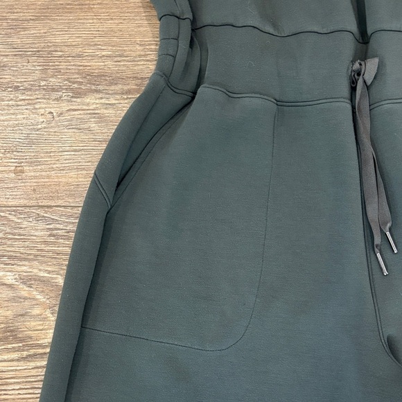 SPANX Air Essentials Sleeveless Wide Leg Pants Olive Jumpsuit Size 1X Petite - Picture 6 of 12